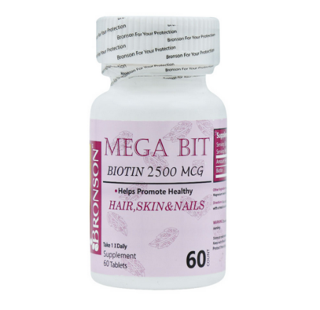 قرص بیوتین 2500 مگابیت برونسون - 60 عددی